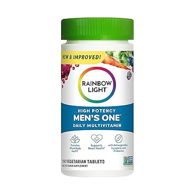 Reviews Rainbow Light Mens One High Potency Daily Multivitamin, Vegetarian, 150 ct., Package May Vary